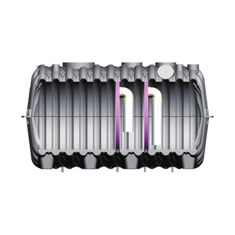 Бытовая небольшая утолщенная перегородка PE трехформатный пластиковый септик
